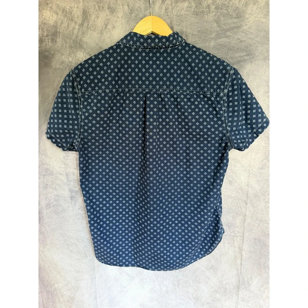 Lucky Brand Mens California Fit Vintage Print Short Sleeve Casual Summer Shirt L